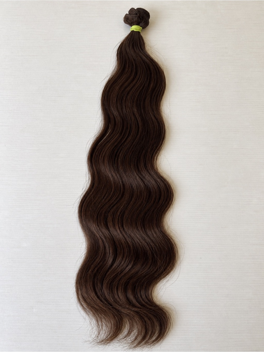 24” 100% Human Hair Medium Dark Brown Body Wave Weft Extensions